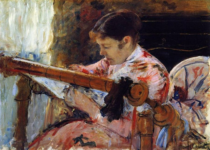 Lydia Seated At An Embroidery Frame 