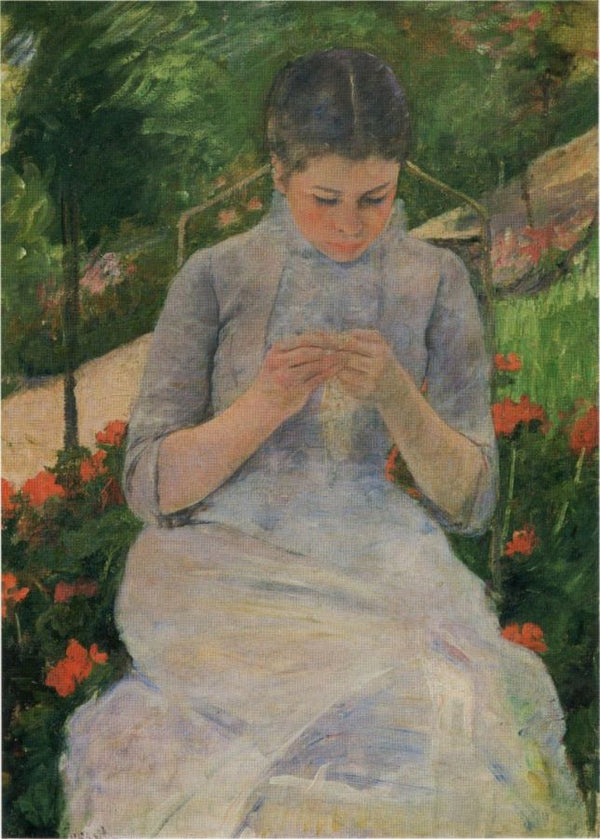Woman with Needlework 