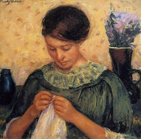Woman Sewing 