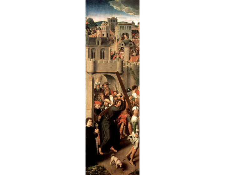 Altar triptych from the Lübeck Cathedral, now in the St. Annen-Museum, left wing of the Cross 