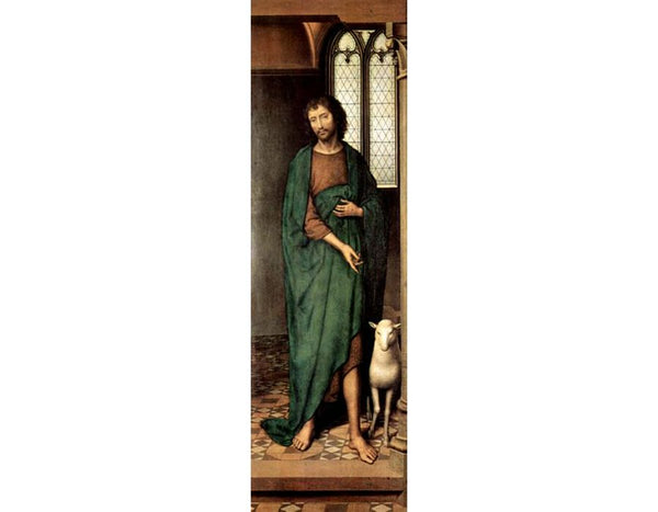 Altar triptych from the Lübeck Cathedral, now in the St. Annen-Museum, right wing tip of St. John the Baptist 