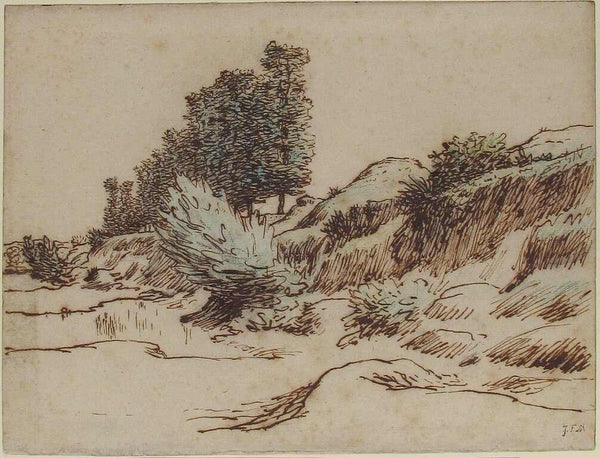 Landscape, Vichy Painting by Jean-Francois Millet