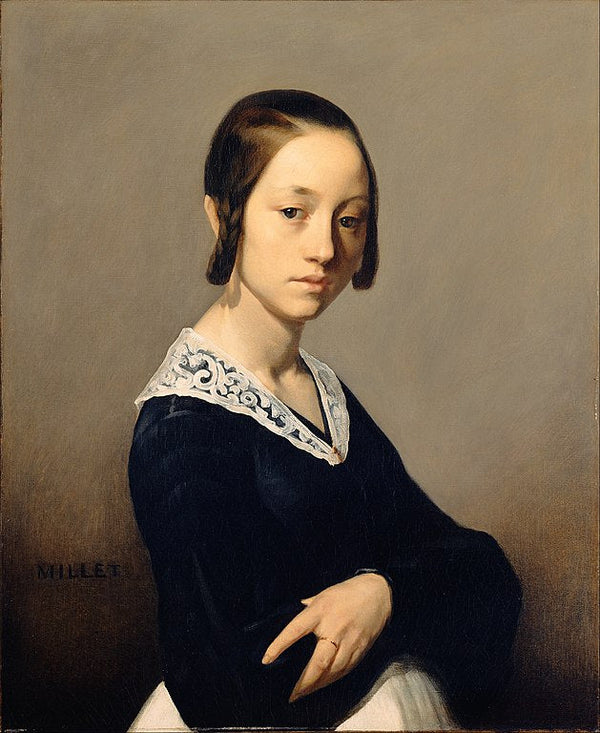 Louise Antoinette Feuardent Painting by Jean-Francois Millet