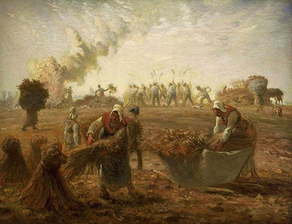 Buckwheat Harvest Summer Painting by Jean-Francois Millet