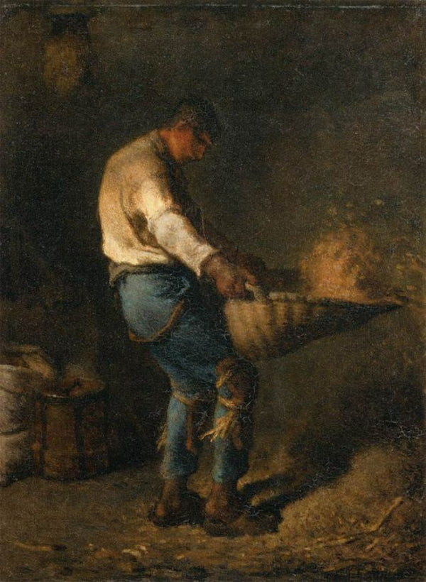 Le vanneur Painting by Jean-Francois Millet