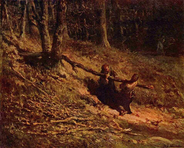 Reisigsammlerinnen Painting by Jean-Francois Millet