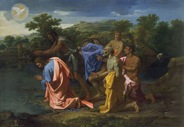 The Baptism of Christ. 1650s. Oil on canvas. Philadelphia Museum of Art, Philadelphia, PA, USA. 