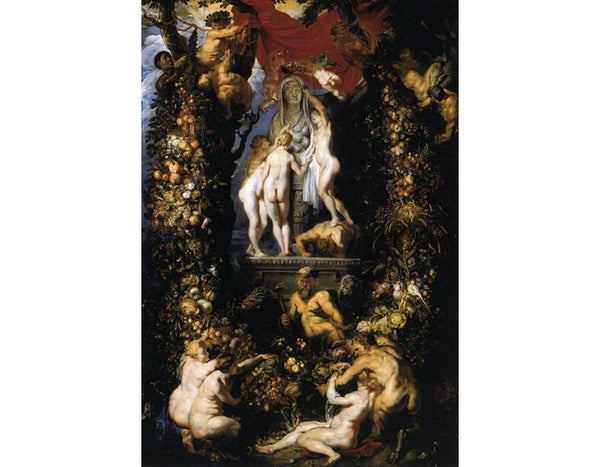 Nature Adorning the Three Graces 