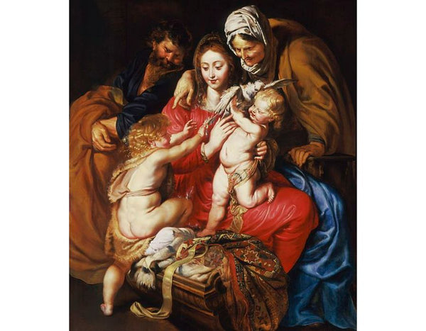 The Holy Family with Saint Elizabeth Saint John and a Dove