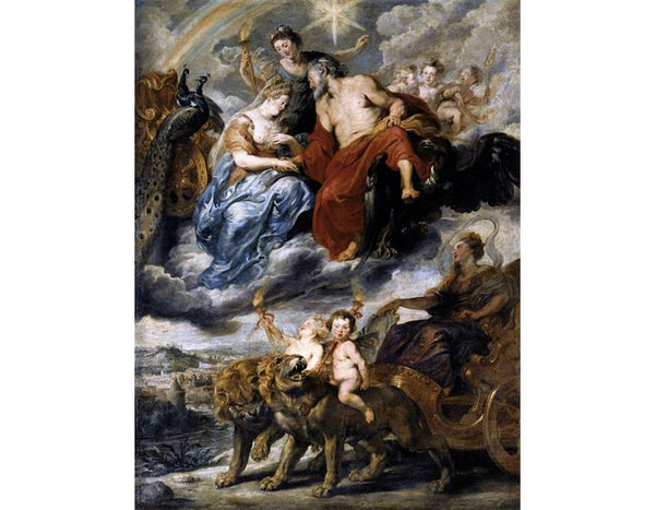The Meeting of Marie de Medicis and Henri IV at Lyon 1622-25
