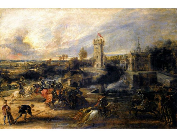 Tournament in front of Castle Steen 1635-37