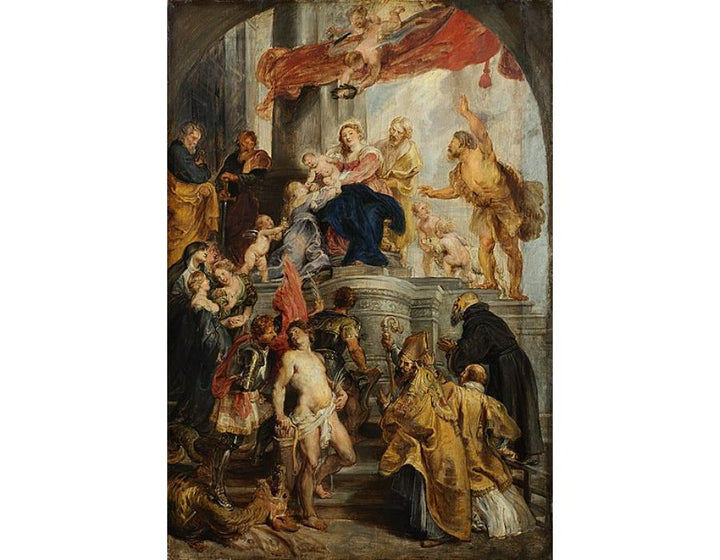 Virgin and Child Enthroned with Saints c. 1628