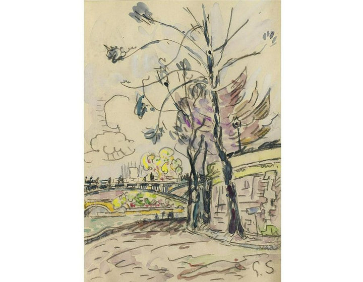Paris, Le Pont Des Arts Vu De La Berge 