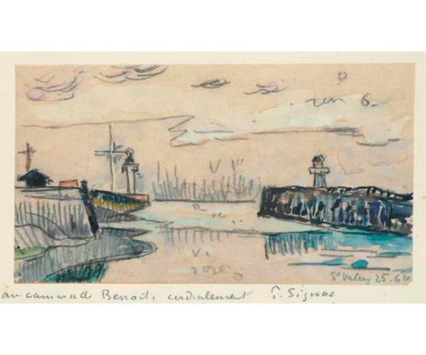 Entree du port de Saint-Valery 