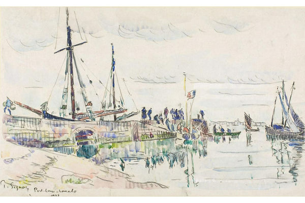 Le Havre with rain clouds 