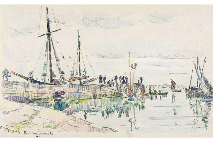 Le Havre with rain clouds 