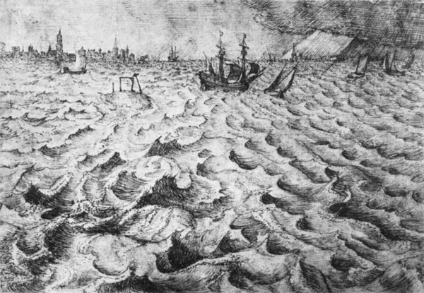 Seascape with a View of Antwerp
