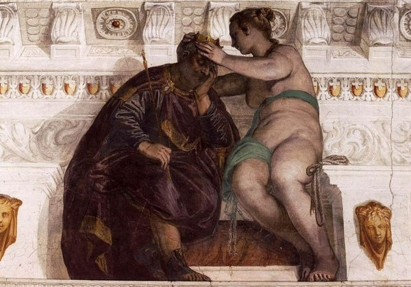 Chance Crowning a Sleeping Man 