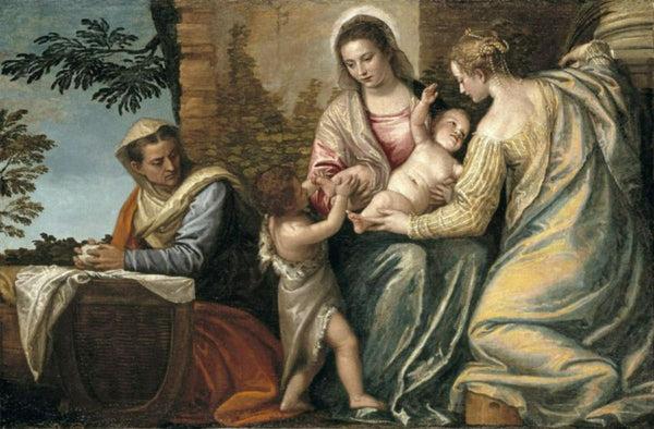 Madonna and Child with St. Elizabeth, the Infant St. John the Baptist and St. Justina, 1565-70 