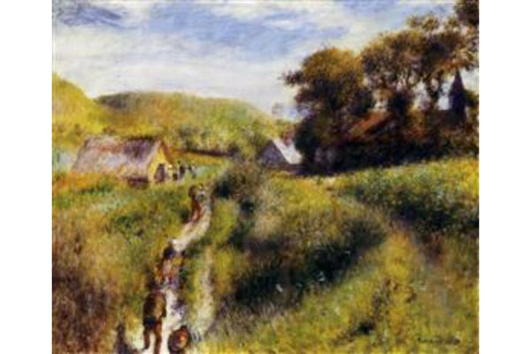 Grape Harvesters Painting by Pierre Auguste Renoir