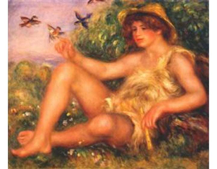 Young Shepherd In Repose Aka Alexander Thurneysson Painting by Pierre Auguste Renoir