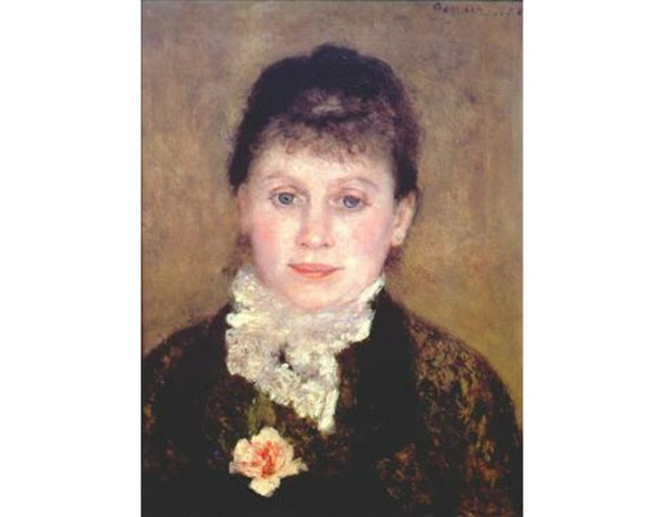Woman with a white jabot Painting