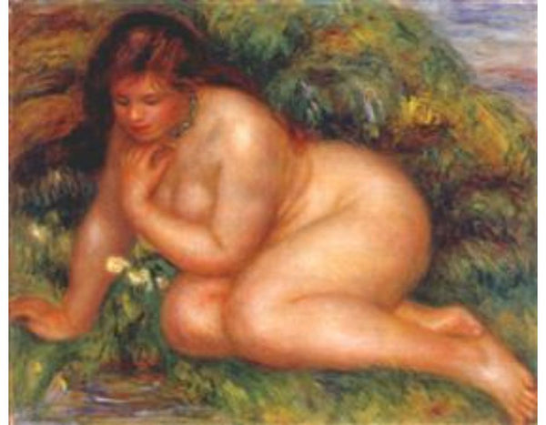 Bather Admiring Herself in the Water Painting