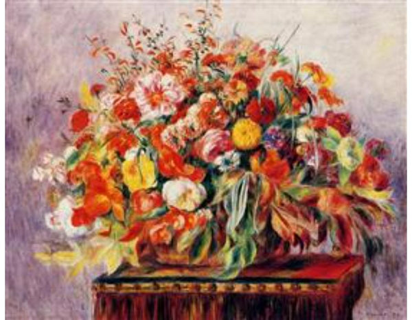 Basket Of Flowers Painting