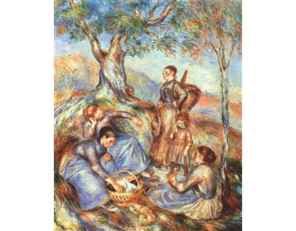 The grape pickers at lunch Painting