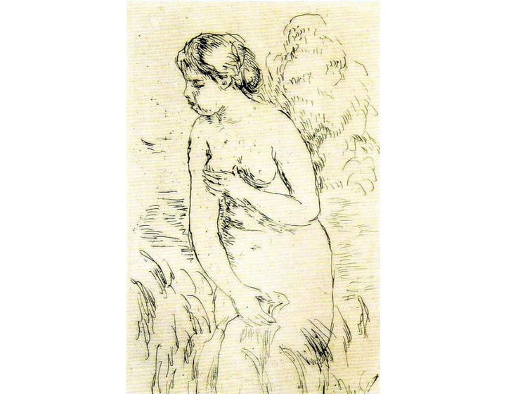 20th Century Baigneuse Debout, A Mi-Jambes Painting