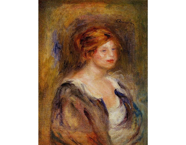 Young Girl in Blue (Head of a Blond Woman) Painting