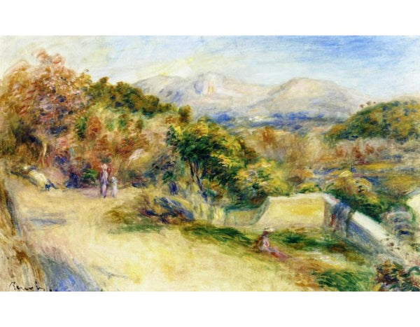 The View From Collettes Cagnes Painting