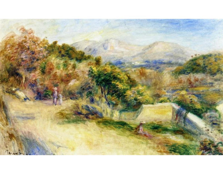 The View From Collettes Cagnes Painting