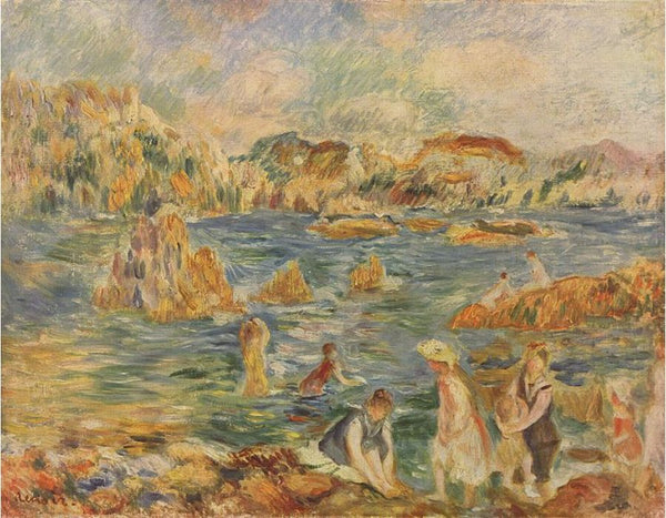 On the beach of Guernesey
 by Pierre Auguste Renoir