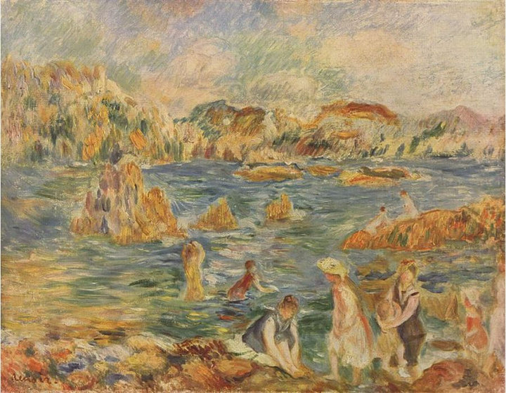 On the beach of Guernesey
 by Pierre Auguste Renoir