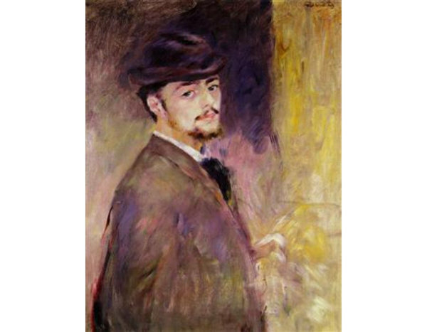 Self Portrait At The Age Of Thirty Five  by Pierre Auguste Renoir