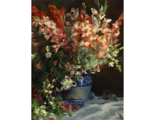 Gladiolas In A Vase Painting