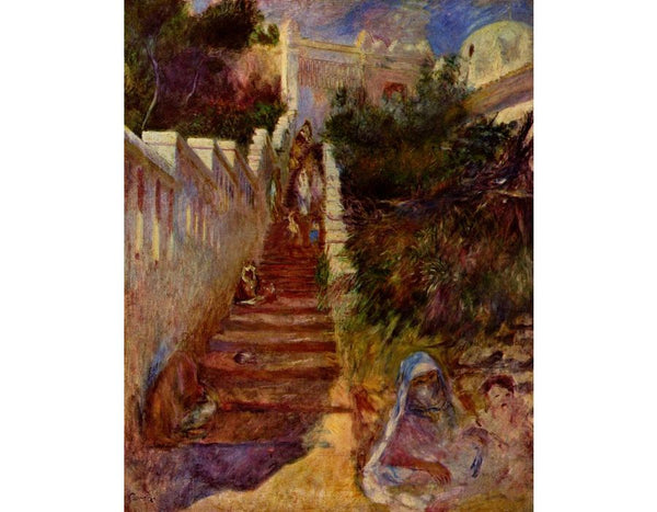 Steps in Algiers
 by Pierre Auguste Renoir