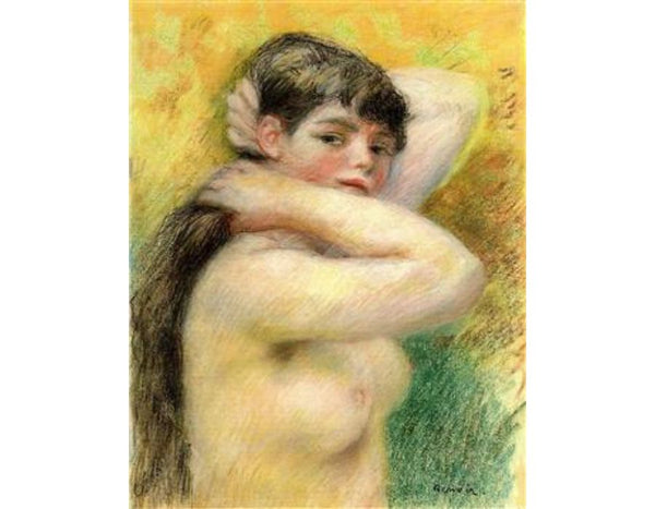 Nude Arranging Her Hair
