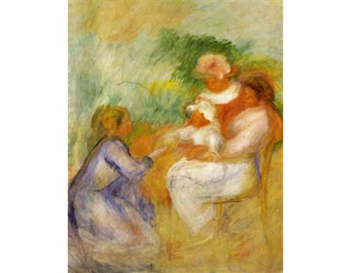 Women And Child by Pierre Auguste Renoir