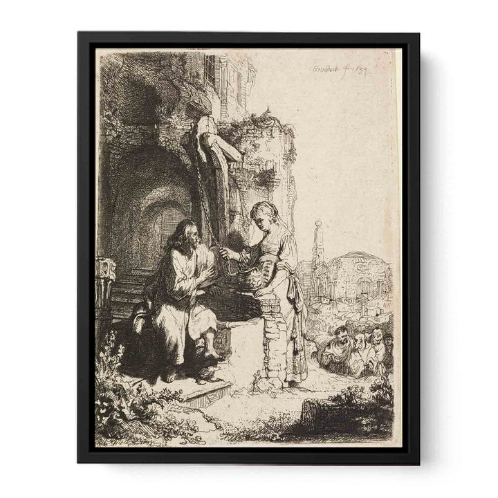 Christ and the Woman of Samaria among Ruins
 Painting