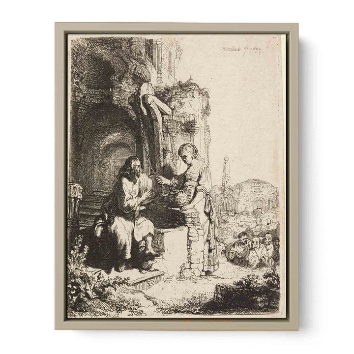 Christ and the Woman of Samaria among Ruins
 Painting