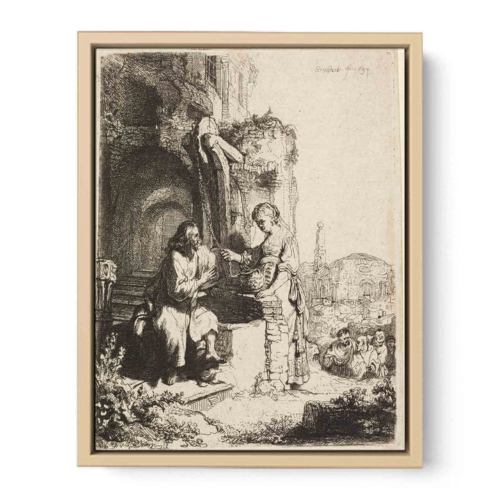 Christ and the Woman of Samaria among Ruins
 Painting