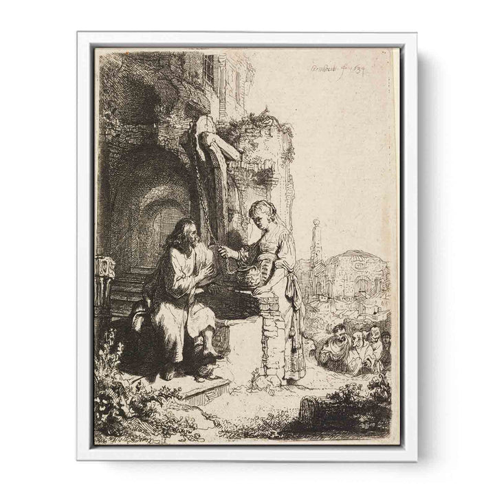 Christ and the Woman of Samaria among Ruins
 Painting