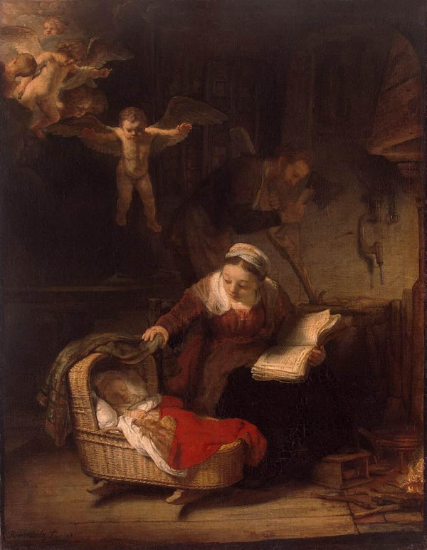 The Holy Family with Angels 1645 