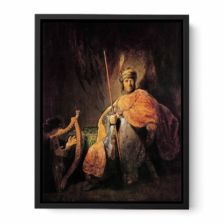 David Playing The Harp To Saul
 Painting