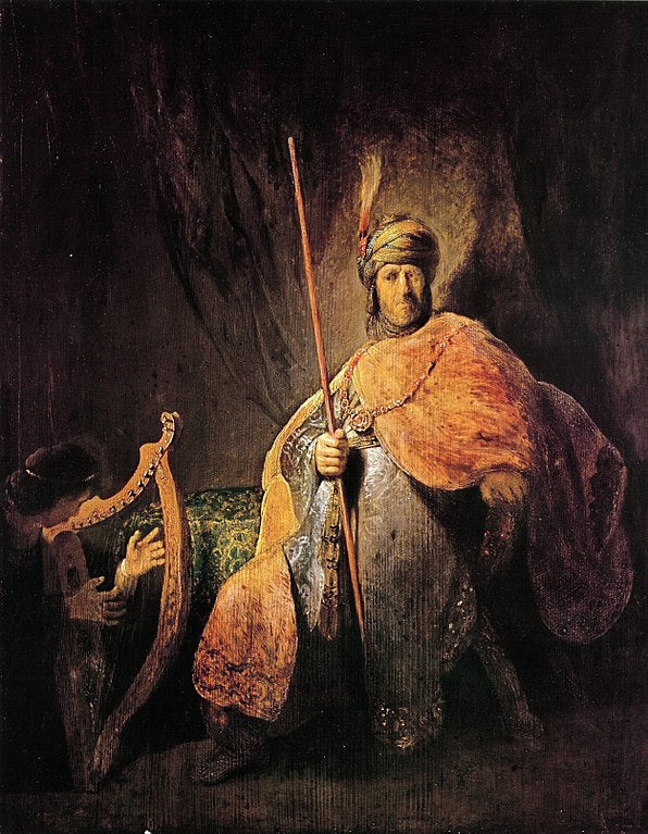 David Playing The Harp To Saul 