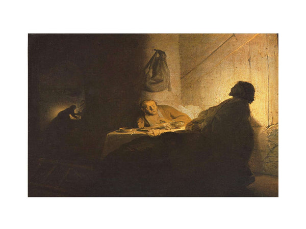 Christ at Emmaus Painting