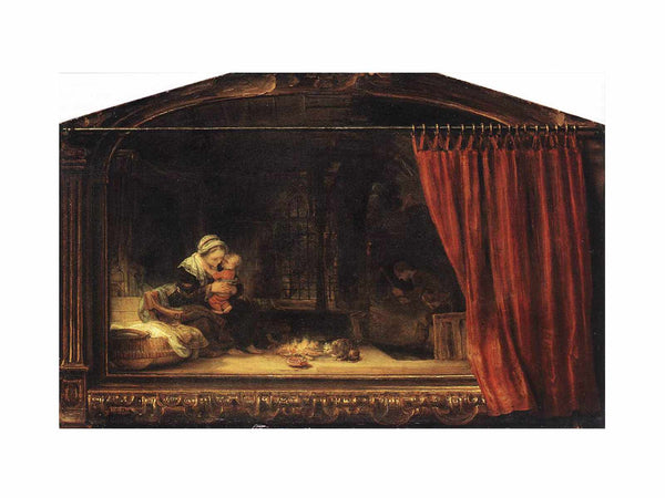 The Holy Family with a Curtain 1646
 Painting