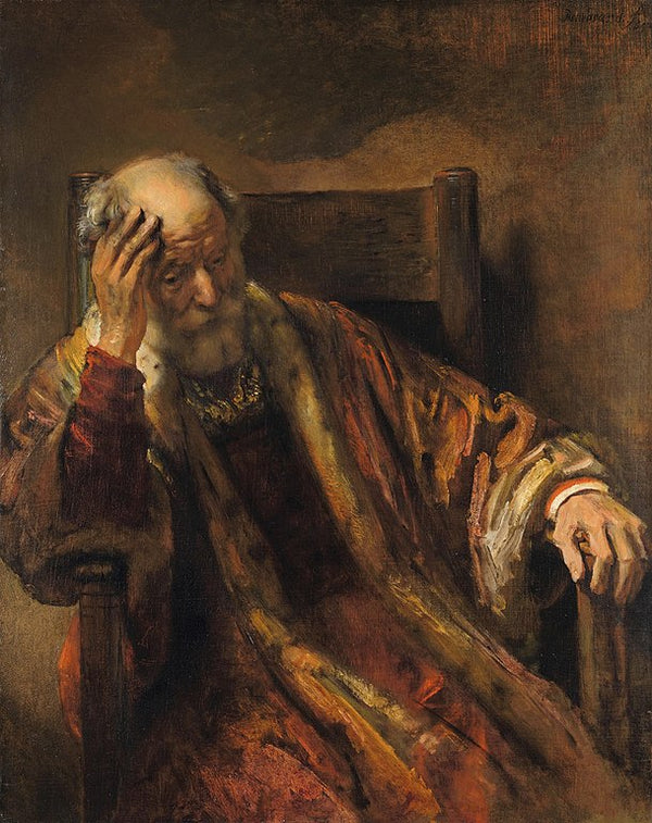 Old man on armchair 